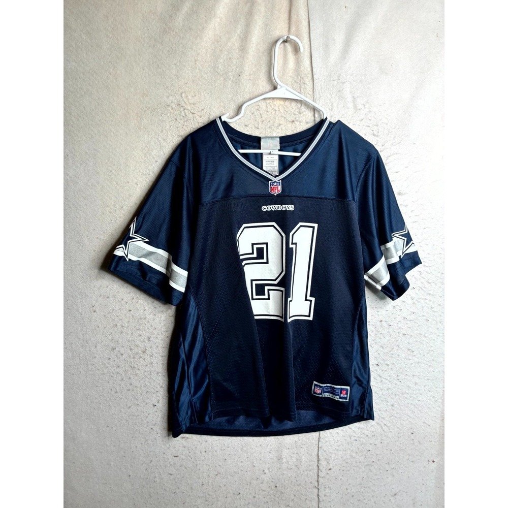 Dallas Cowboys Jersey Men XL Navy Blue NFL Pro Line 21# Ezekiel Elliott Pullover